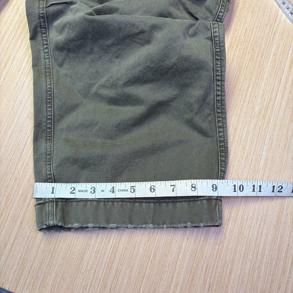Abercrombie & Fitch Baggy Cargo Pants Mens 29x30(28) Green Retro Y2K Skater - Picture 3 of 8